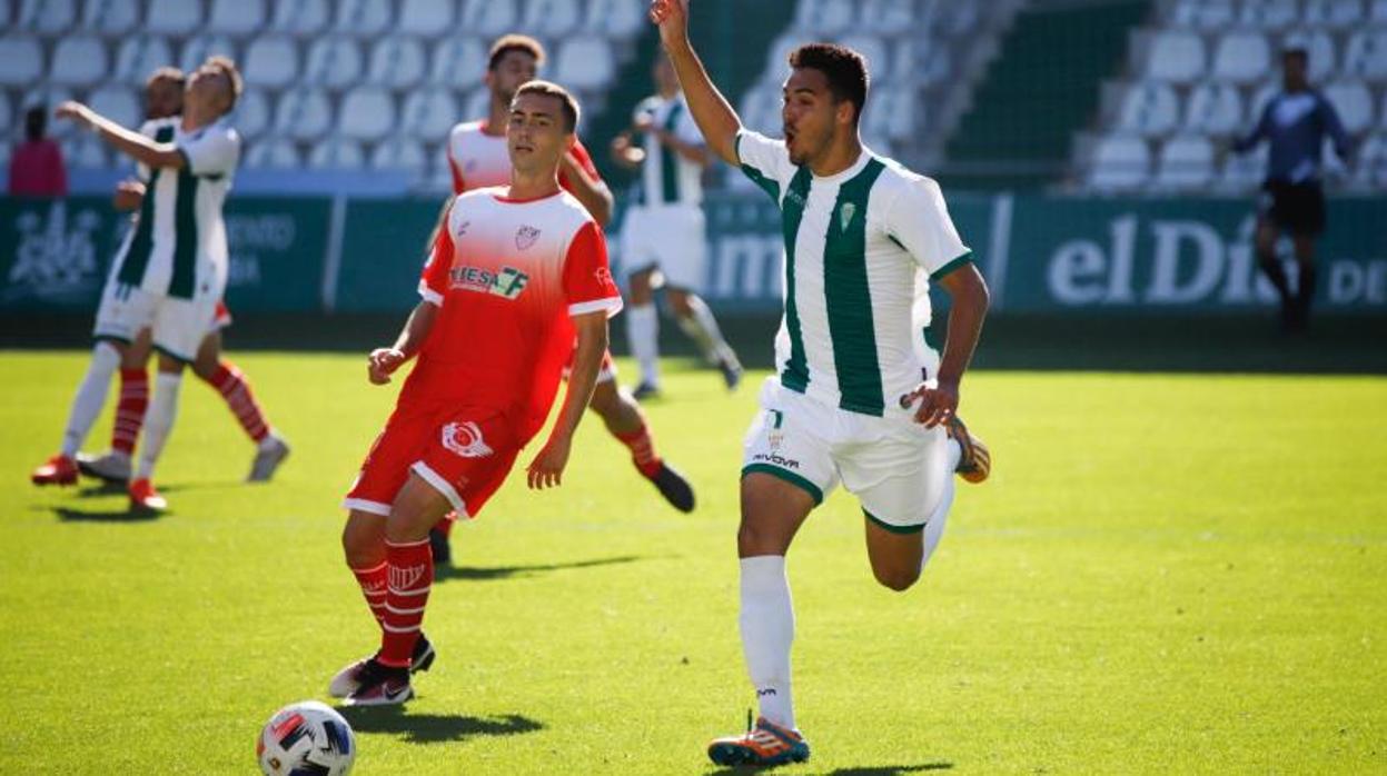 Lance del encuentro en El Arcángel entre el Córdoba B y La Palma