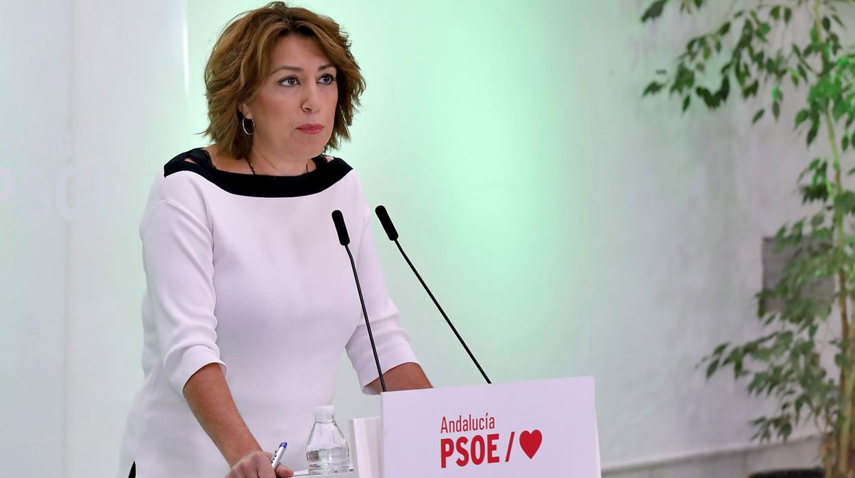 La secretetaria general del PSOE de Andalucía, Susana DÍaz