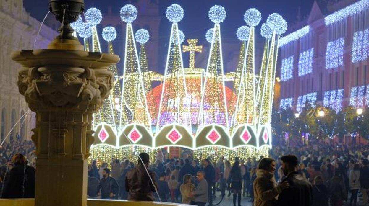 Ilumniacion navideña en Sevilla