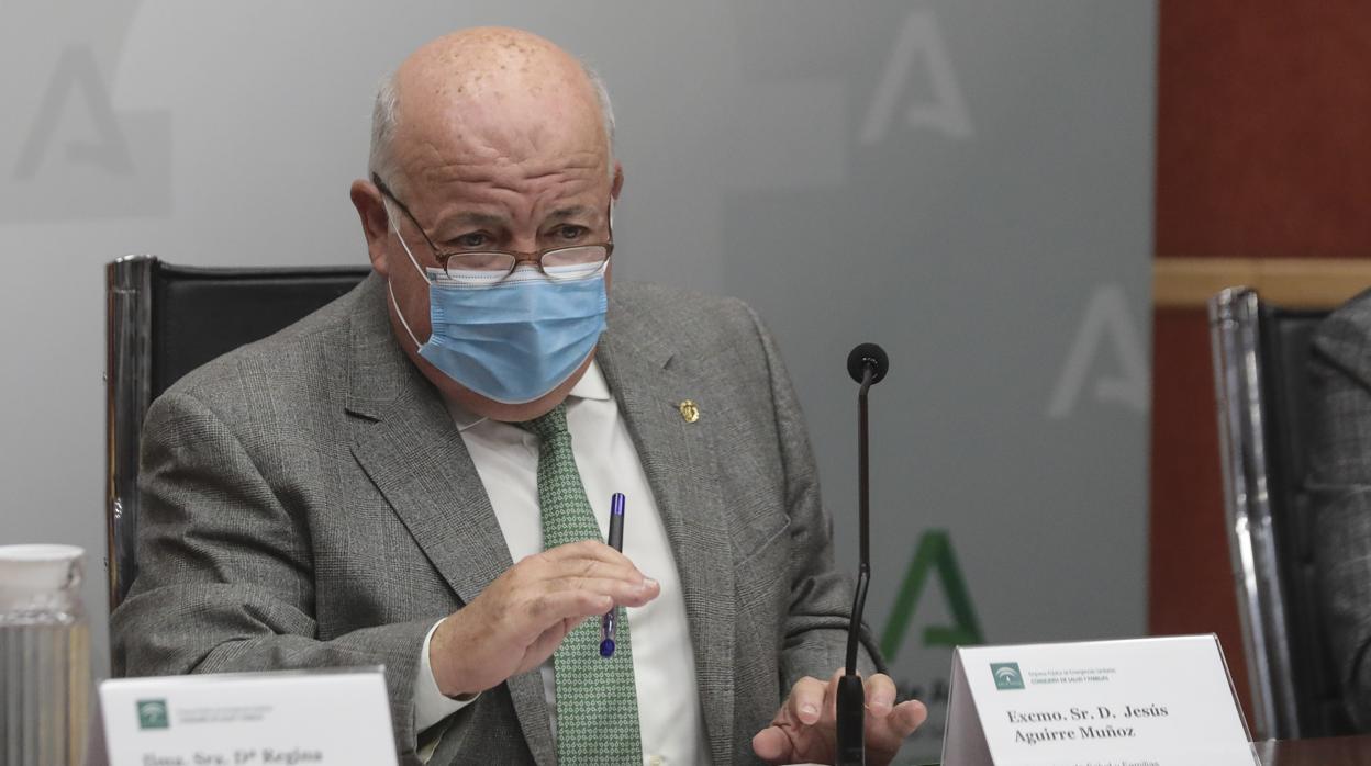 Jesús Aguirre, consejero de Salud de la Junta de Andalucía