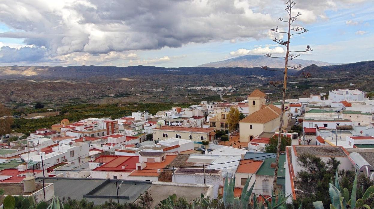 Vista de Íllar, municipio del Valle del Andarax en Almería.