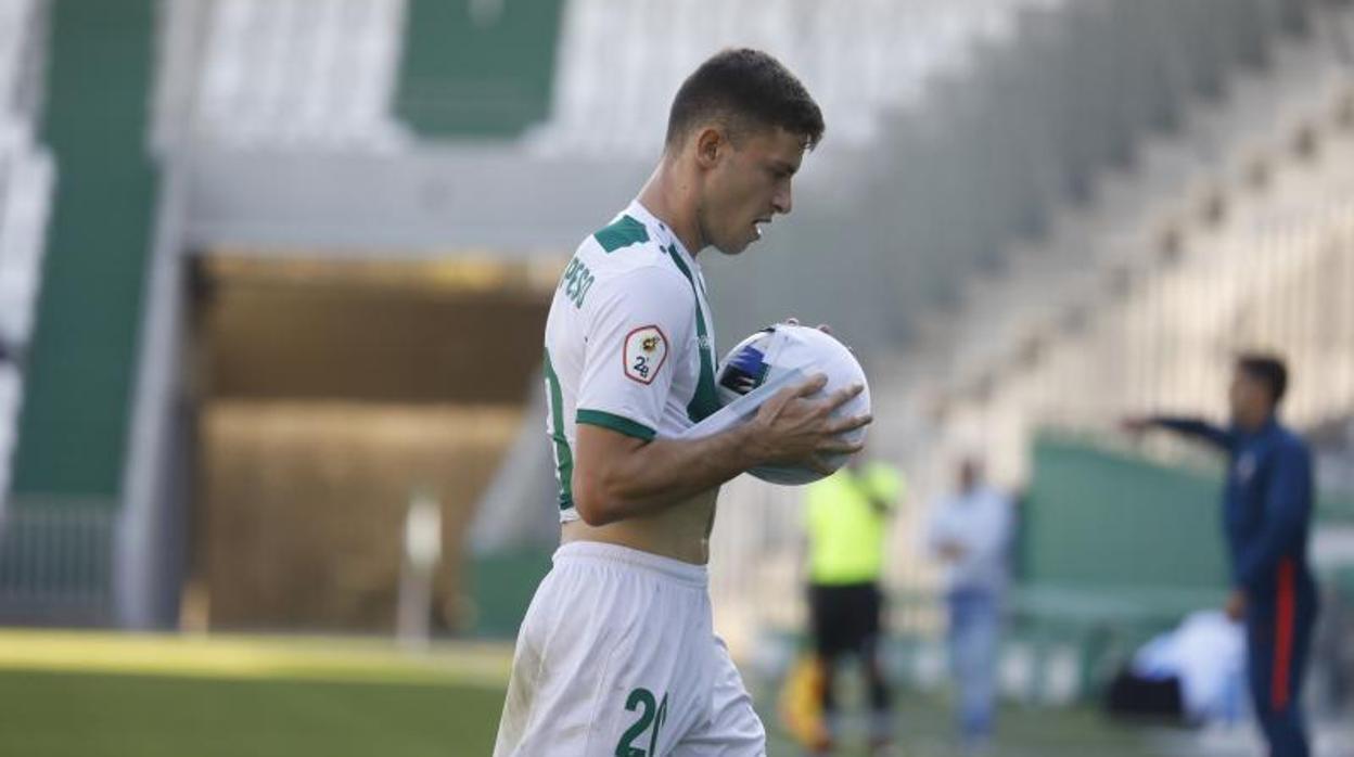 Berto Espeso en un encuentro de esta temporada