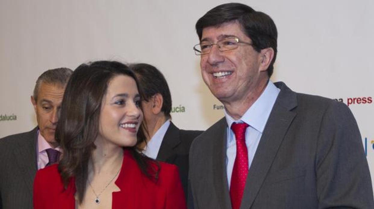 Inés Arrimadas y Juan Marín