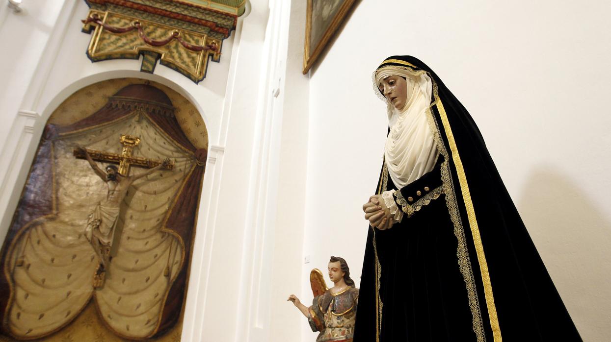 La Virgen de la Soledad, en la iglesia de la Merced de Córdsba