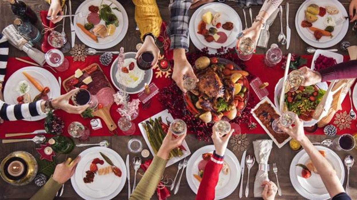 Imagen de una cena de Nochebuena