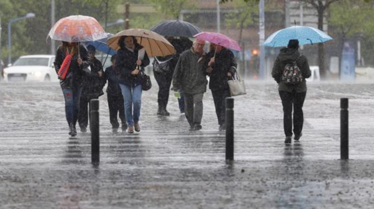 Día de lluvia en Córdoba