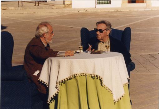 Vicente Núñez y Ginés Liébana, en Aguilar de la Frontera