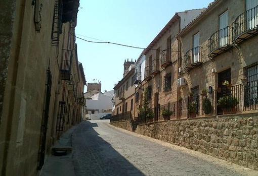 Aspecto del centro urbano de Baños de la Encina