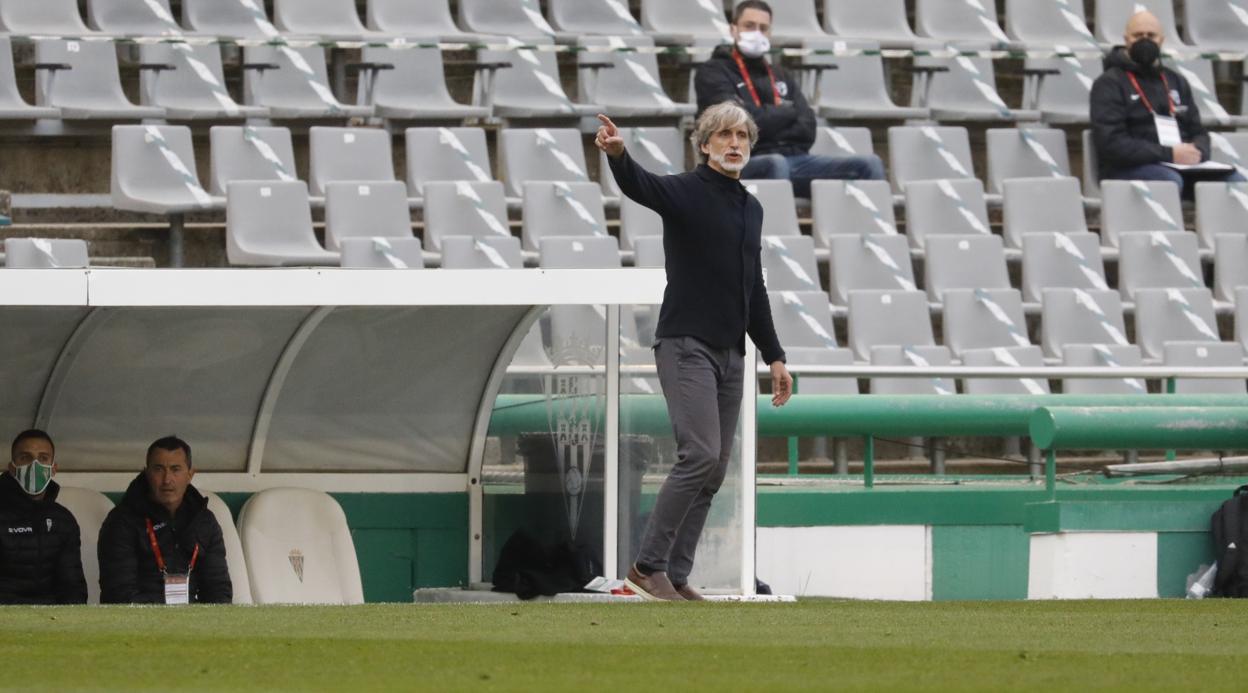 Pablo Alfaro durante el partido ante el Getafe