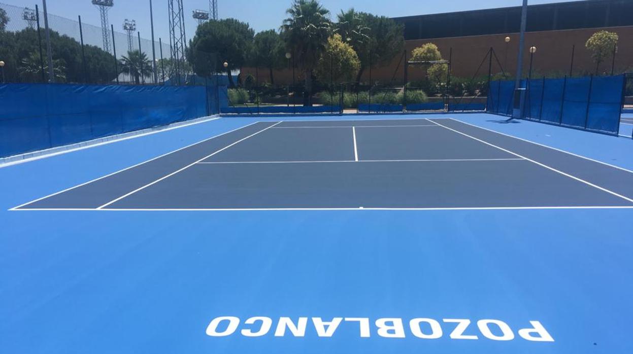 Pista del centro de tenis de Pozoblanco