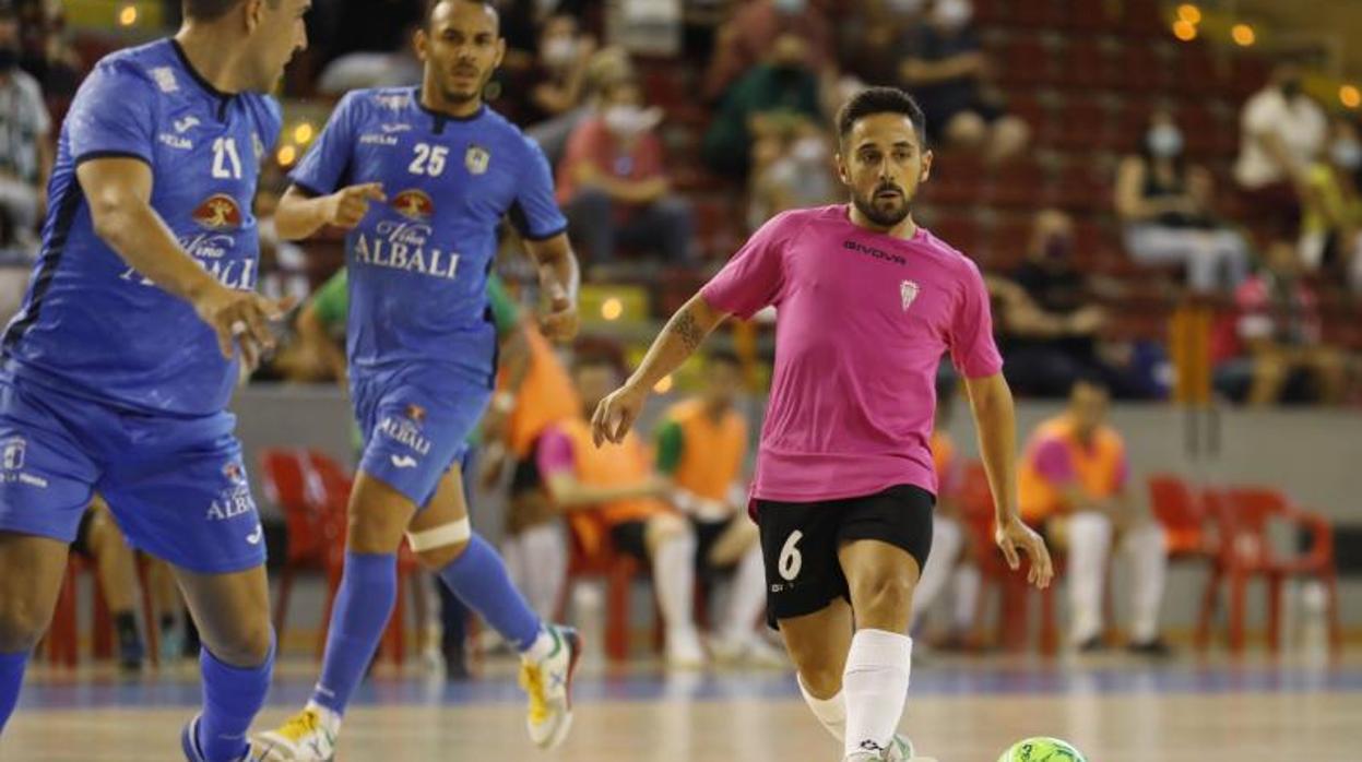 Jesulito en el partido de pretemporada ante el Valdepeñas