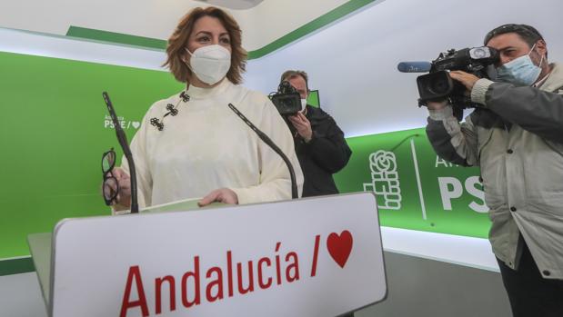 Susana Díaz dará la batalla por el PSOE de Andalucía sin apoyo del aparato federal