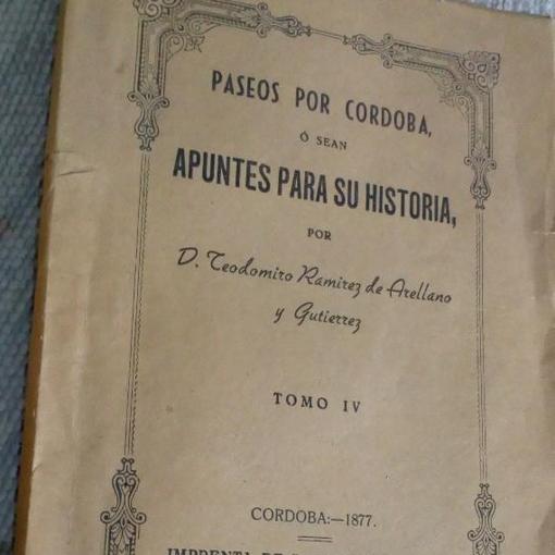 Edición del tomo IV de los «Paseos por Córdoba» en 1877