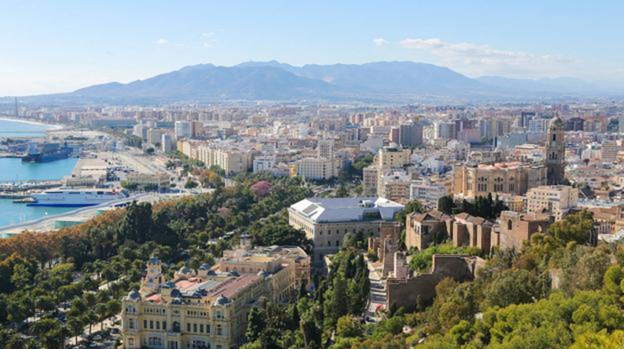 Vista de Málaga capital