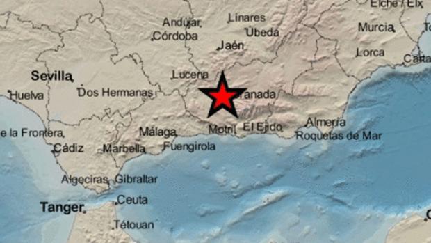 Un terremoto de 2,4 grados sacude Granada