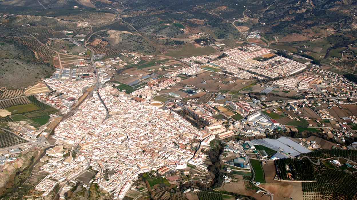 Vista áerea de Cabra, en una imagen de archivo