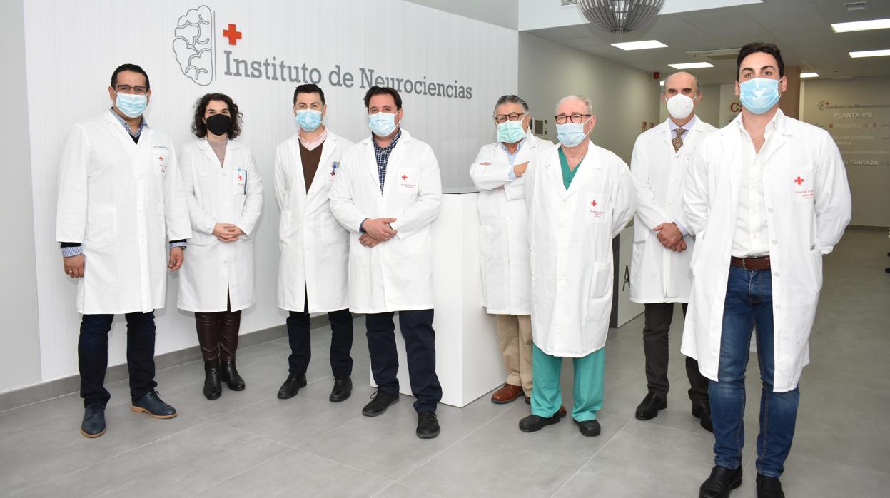 Profesionales del Instituto de Neurociencias del hospital Cruz Roja de Córdoba