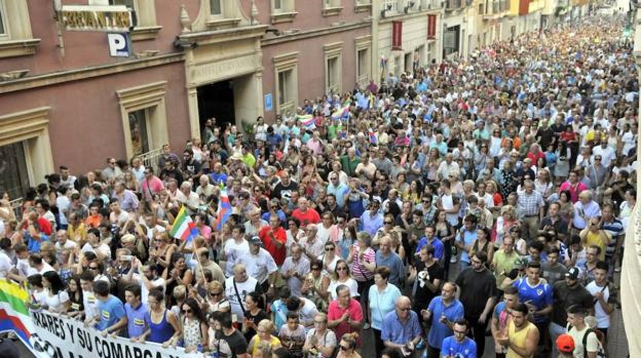 Manifestacion de vecinos de Linares