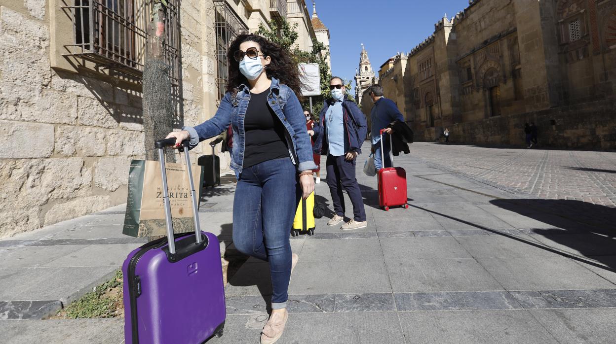 Turistas en Córdoba el pasado mes de octubre