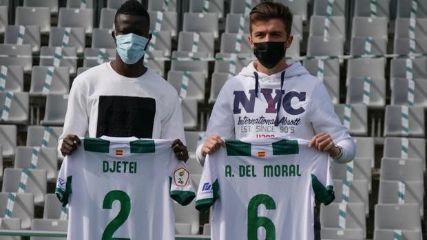 Djetei y Del Moral, la plena felicidad por la renovación con el Córdoba CF