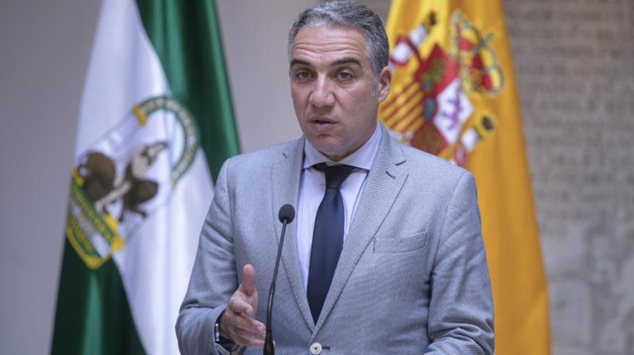 El consejero de la Presidencia, Administración Pública e Interior, Elías Bendodo