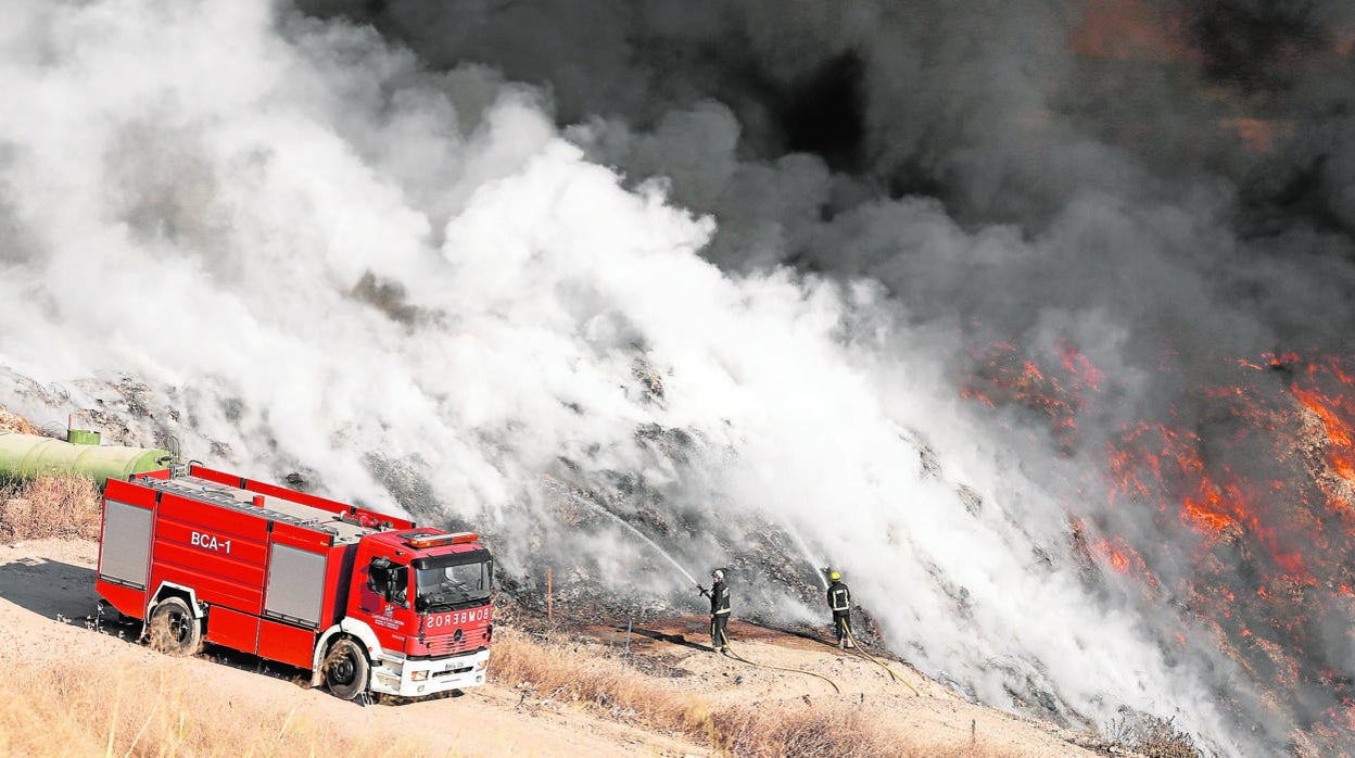 Incendio de la planta de Recicor XXI en el año 2017