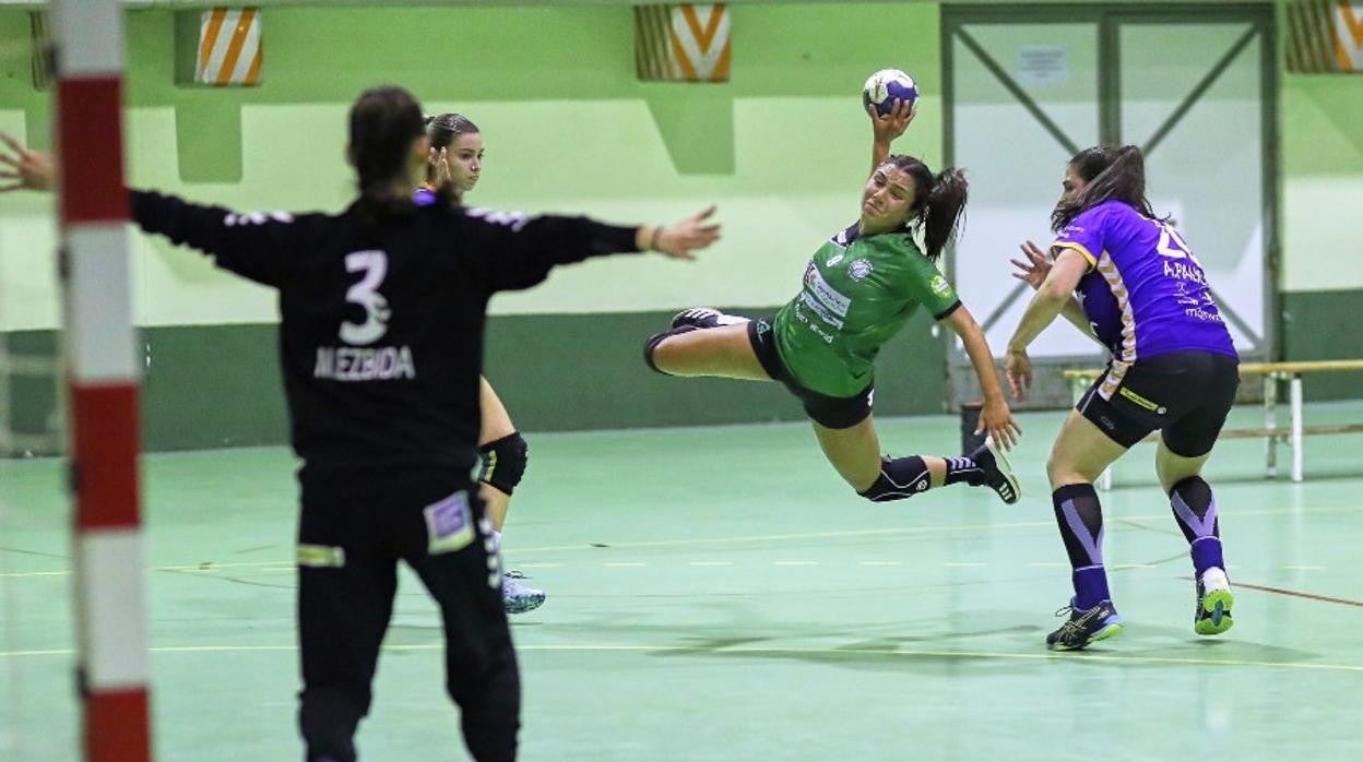 Malena Guerisoli en un partido de esta temporada