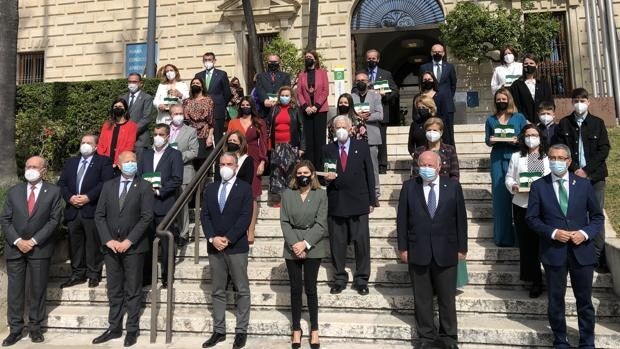 La entrega de Banderas de Andalucía en Málaga reconocen la labor contra la pandemia