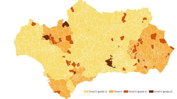 Los comités provinciales determinarán este mediodía los municipios de Andalucía que bajan a nivel 2