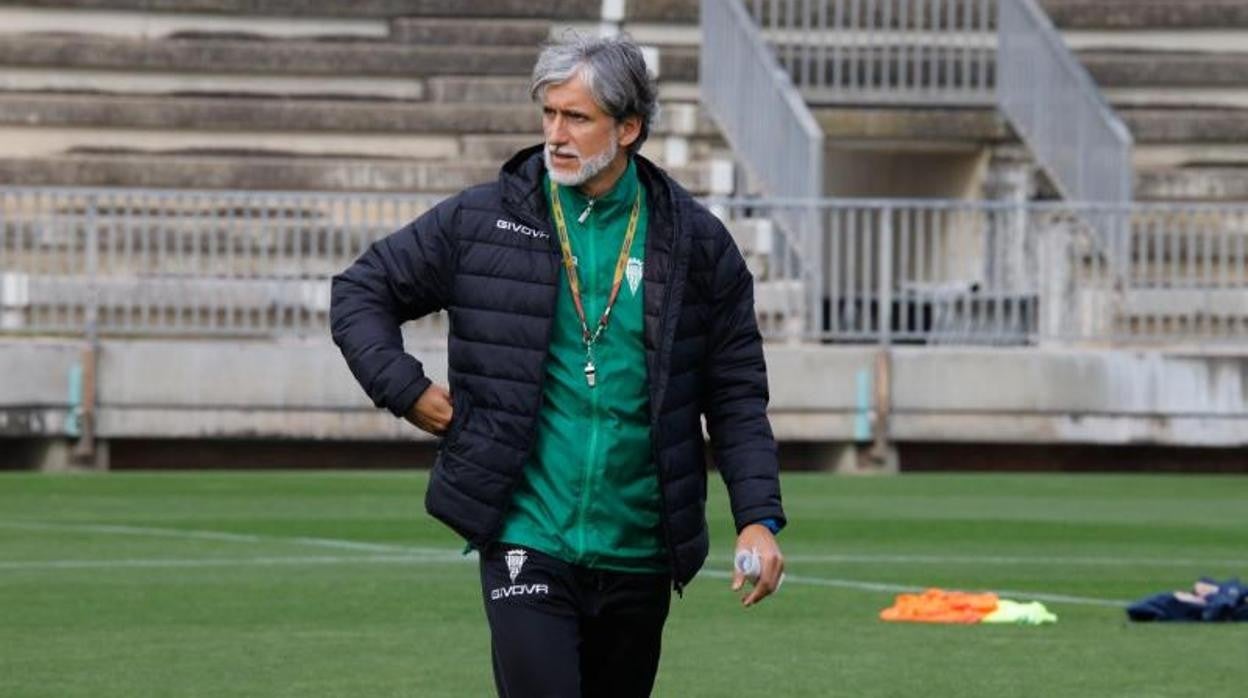 Pablo Alfaro, durante un entrenamiento en la Ciudad Deportiva