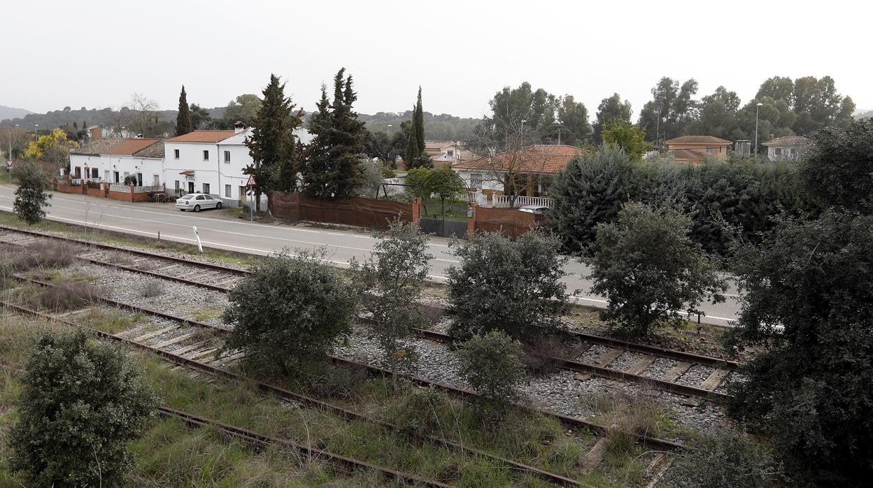 Núcleo de viviendas en Estación de Obejo, donde se encuentra la polémica vivienda de la exalcaldesa de Córdoba