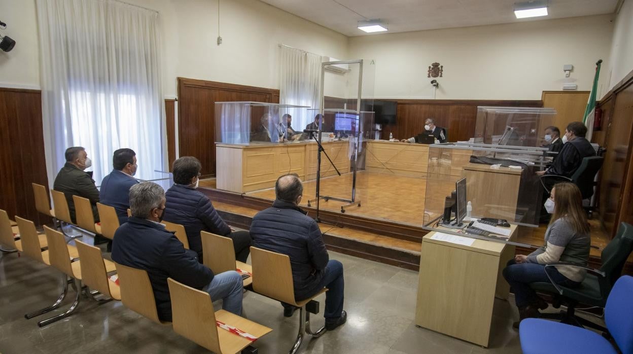 Un momento de la sesión del juicio en la que han declarado los ex alcaldes de Almonte