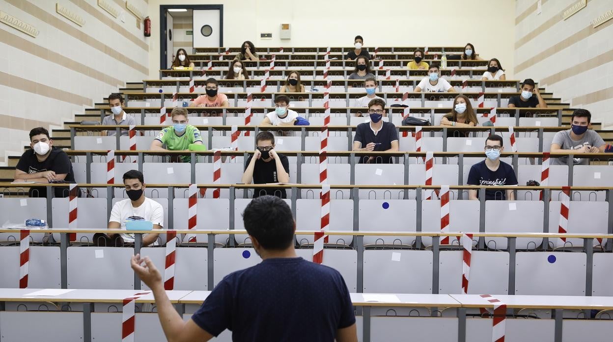 Clases presenciales al inicio del presente curso en la Universidad de Córdoba