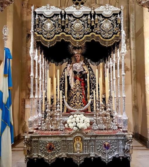 La Virgen de la Concepción, en su paso de palio