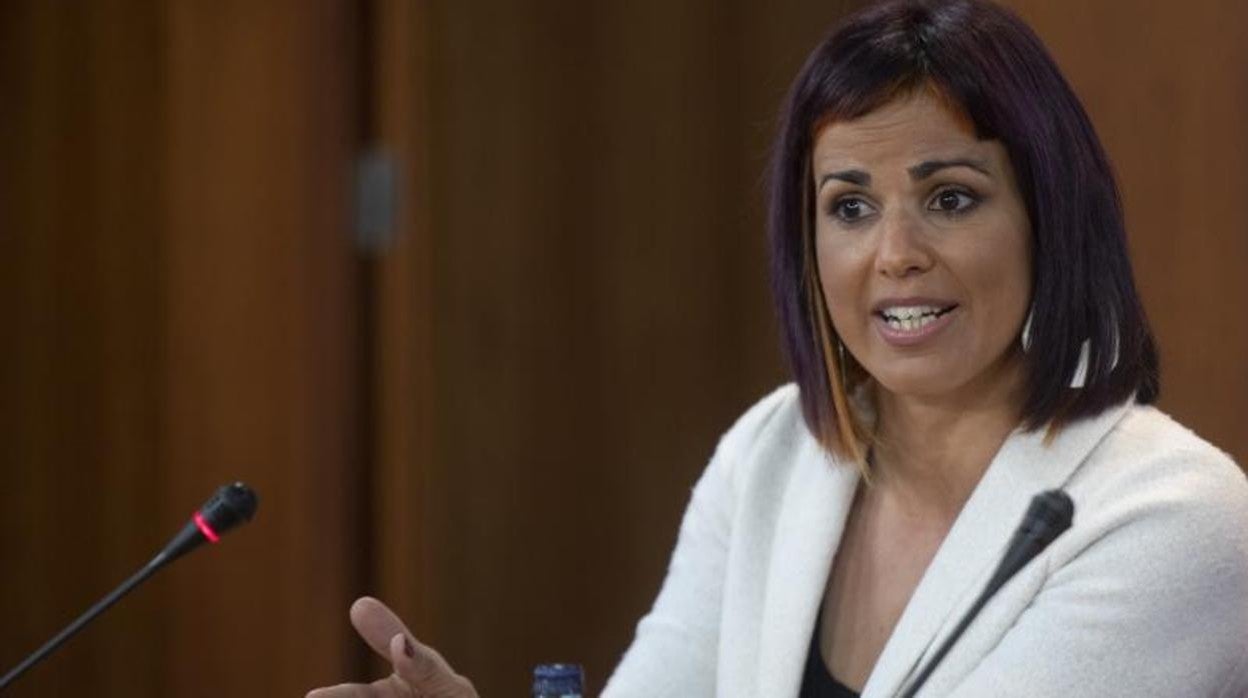 La diputada no adscrita Teresa Rodríguez en el Parlamento andaluz