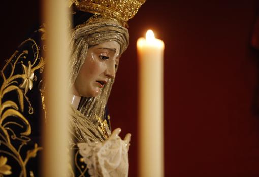 La Virgen de Gracia y Amparo, en San Nicolás el Lunes Santo de Córdoba