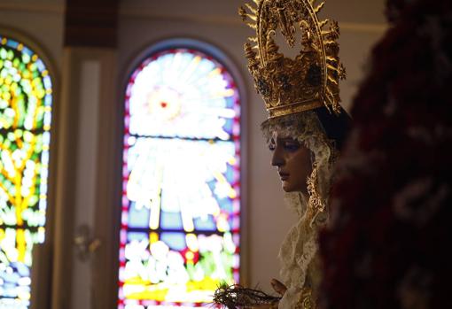 María Santísima en su Soledad, en la parroquia de Guadalupe