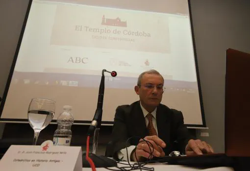 Juan Francisco Rodríguez Neila, en su participación en 'El templo de Córdoba' en enero de 2019