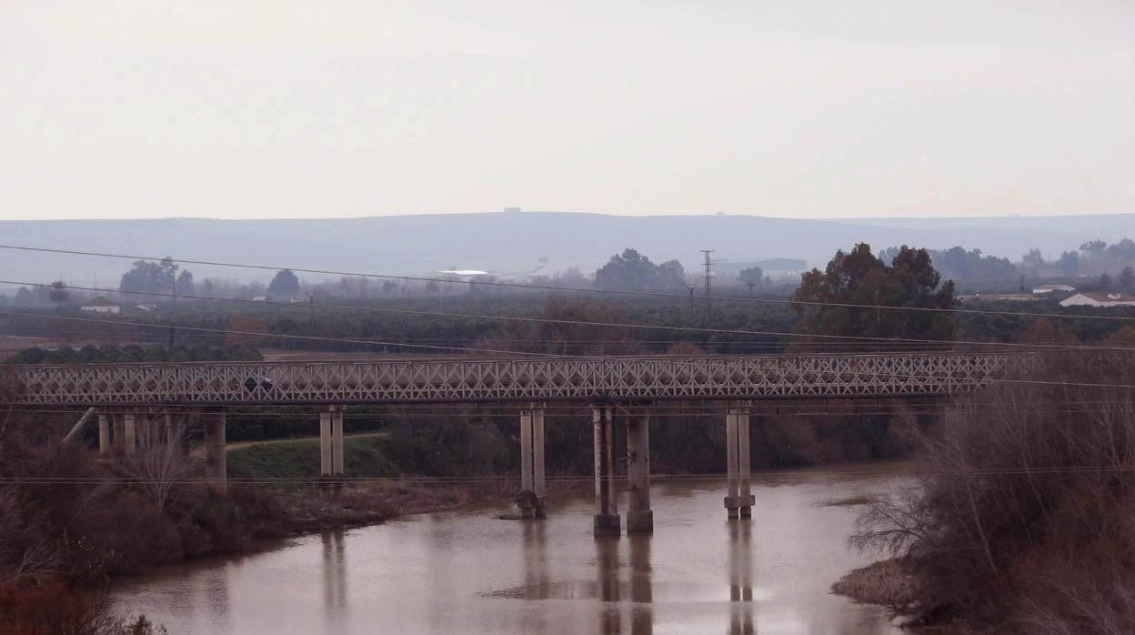 El puente de hierro de Palma del Río, en una imagen de archivo