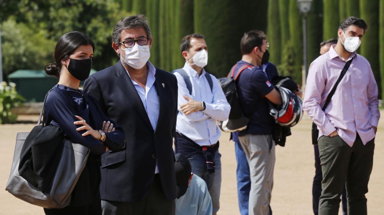 El consejero delegado del Córdoba, Javier González Calvo, el miércoles en la presentación del Rallye