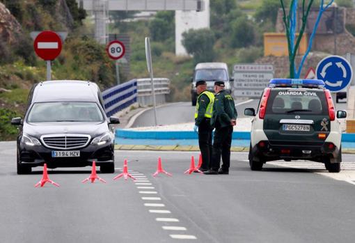 Control de la Guardia Civil en Algeciras