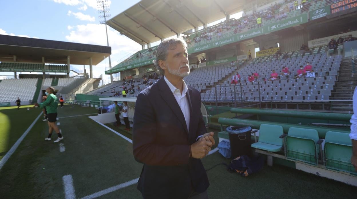 Pablo Alfaro ante el partido ante la Balompédica Linense