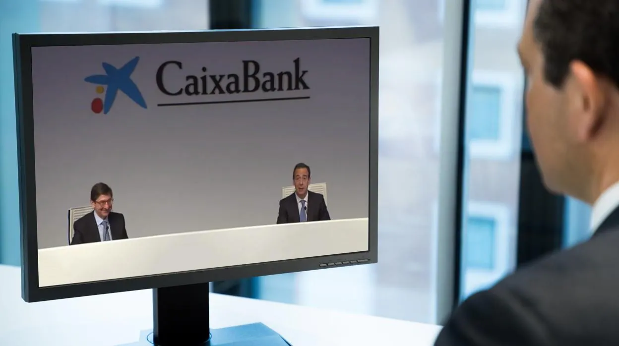 Reunión telemática del CEO de Caixabank