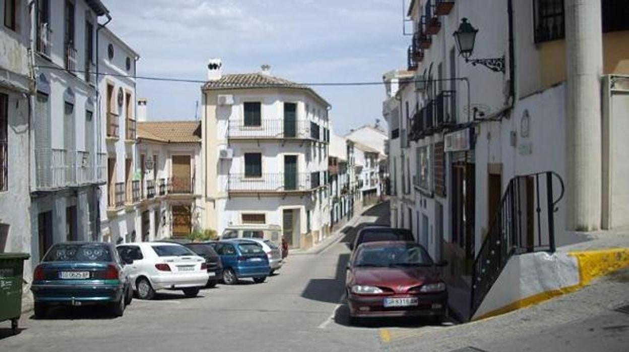 Calle Ricardo Pavón de Iznájar donde se produjeron los hechos