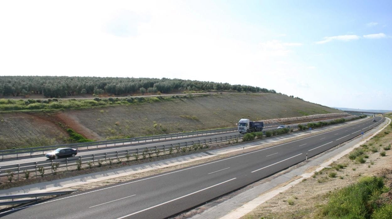 Tramo de la A-45, la autovía que enlaza Córdoba con Málaga