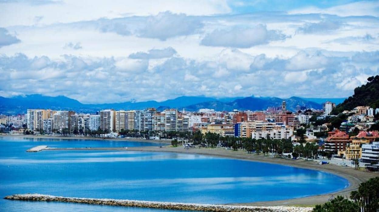 Vista panorámica de la Bahía de Málaga