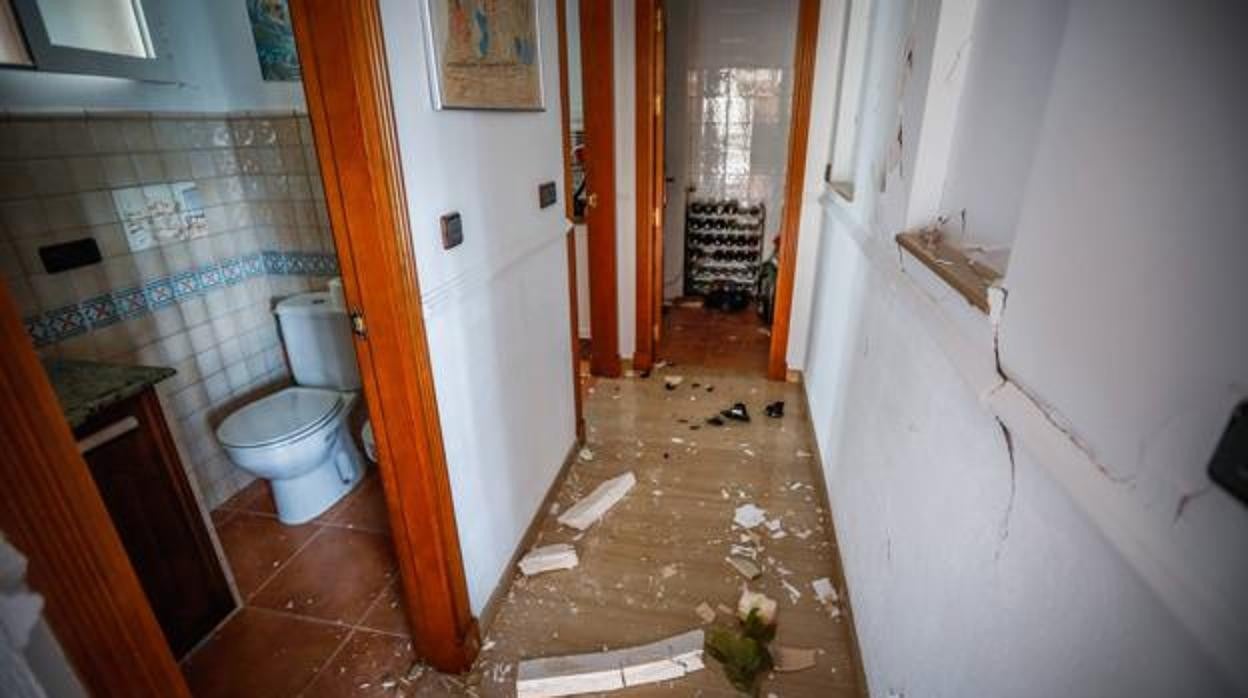 Destrozos leves en una vivienda de Granada tras un terremoto