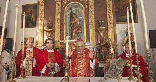 Bendición de la capilla de San Zoilo en 2015