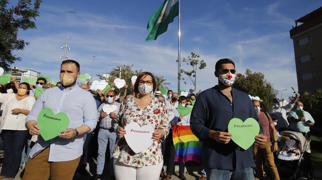 Acto de apoyo a Susana Díaz en la plaza de Andalucía