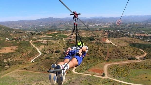 La tirolina más grande de Andalucía abre en Alhaurín de la Torre